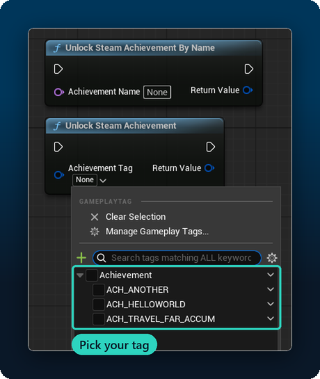 Event BeginPlay to Unlock Steam Achievement